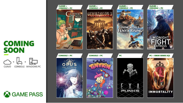La próxima oleada de juegos de Xbox Game Pass incluye Immortality, Immortals Fenyx Rising y Tinykin