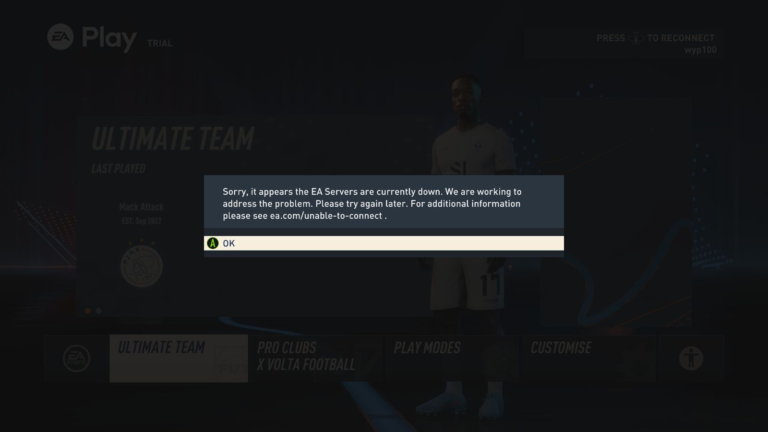 Los servidores de FIFA 23 caen cuando los jugadores inundan el lanzamiento de acceso temprano, Ultimate Team no se puede jugar