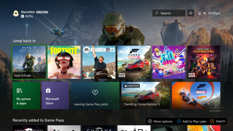 Microsoft prueba nuevos «experimentos» de la página de inicio de Xbox para su lanzamiento en 2023