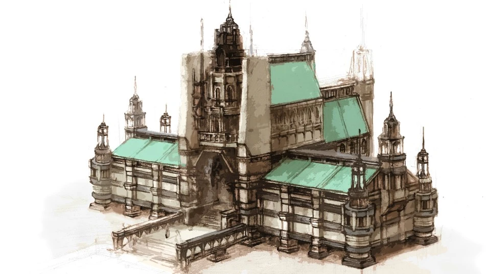 Arte conceptual de Final Fantasy XI San d’Oria compartido
